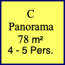 CPanorama78 m²4 - 5 Pers.